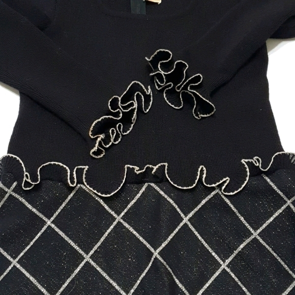 Vintage Francesca for Damon Blended Wool Ruffld Cuff Dress - Picture 5 of 12